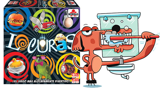LOCURAS. Ilustraciones para juego "Locuras" de Educa-Borras. Illustrations game "Locuras" by Educa-Borras.
