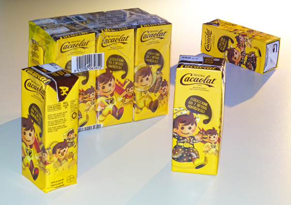 Packaging Cacaolat.