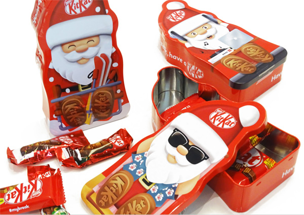 Packaging KIT KAT ICON SANTA. Campaña mundial Navidad 2020-2021