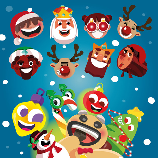 ABACUS. Col·lecció de Stickers per al Catàleg de Nadal 2023. Direcció creativa @vertigo_bcn | Vertigo. Collection of Stickers for the 2023 Christmas Catalog. Creative direction Vertigo. +INFO