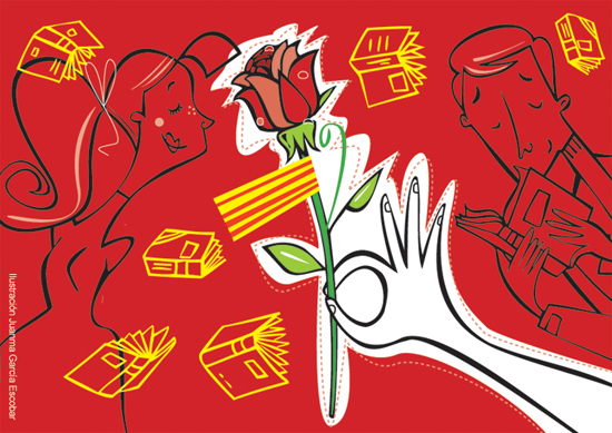 La Vanguardia | Ilustración ganaradora del concurso "La Rosa de Sant Jordi" Winning illustration of the "La Rosa de Sant Jordi" contest