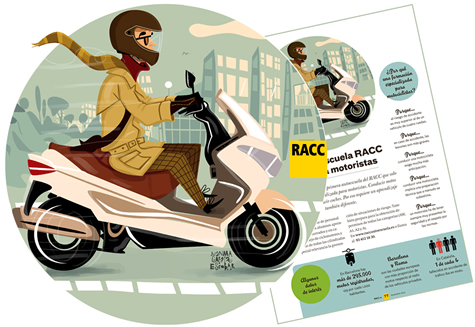 RACC| Primera de una serie de ilustraciones realizadas para el RACC . www.racc es 
