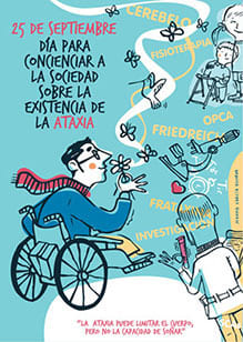 CARTEL DIA PARA CONCIENCIAR A LA SOCIEDAD SOBRE LA EXISTENCIA DE LA ATAXIA