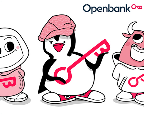 OPEN BANK Creación de personaje corporativo para Open Bank. | Creació de personatge corporatiu per a Open Bank. | Corporate character creation for Open Bank. 